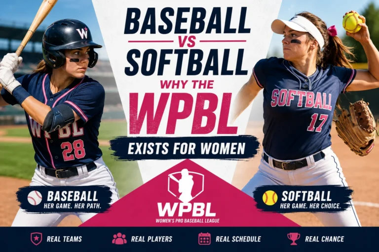 Baseball vs softball comparison for women’s baseball and the WPBL