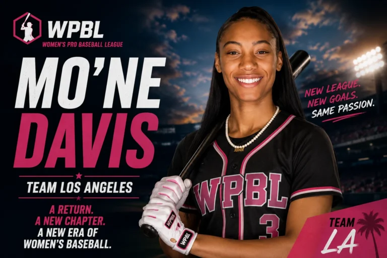 Mo’ne Davis with Team Los Angeles in the WPBL