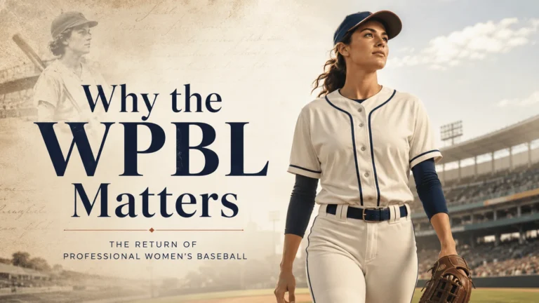 WPBL feature image showing the return of professional women’s baseball